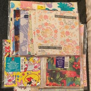 Bundle of 34 Assorted New Gift Wrap